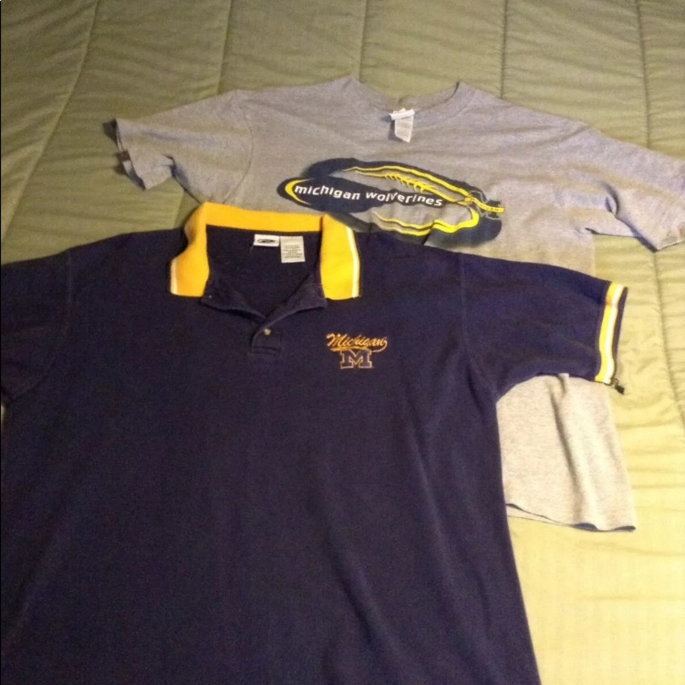 Michigan Wolverines Mens Polo & Tee Size XL
